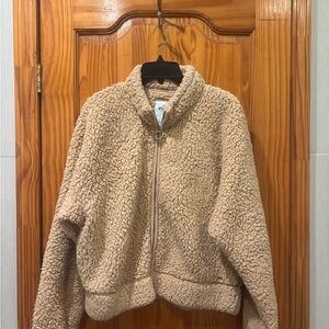 Hollister Cream Teddy Jacket